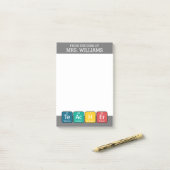 周期表要素のスペル先生 ポストイット (デスク上)