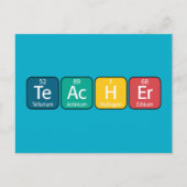周期表要素のスペル先生 ポストカード (正面)