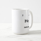 周期表要素のテンプレートログ コーヒーマグカップ (正面右)