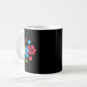 周期表要素の先生の自閉症 コーヒーマグカップ (正面左)