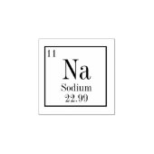 周期表要素スタンプ – ナトリウム ラバースタンプ (インプリント)