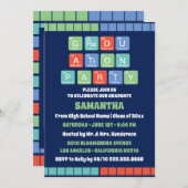 周期表要素写真卒業パーティー 招待状 (正面/裏面)