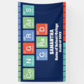 周期表要素2025卒業おめでとう 横断幕 (縦)