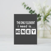 周期表金額要素おもしろい周期表 ポストカード (スタンド正面)