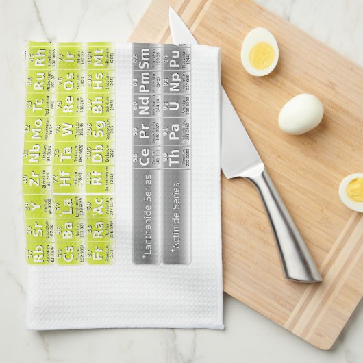 周期表 キッチンタオル (四つ折り)
