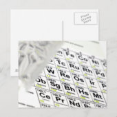 周期表。 ポストカード (正面/裏面)