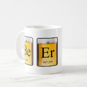 周期表: Be Er コーヒーマグカップ (正面左)