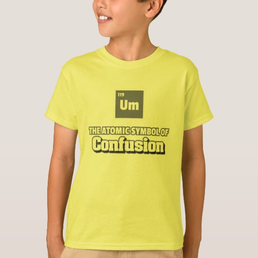 周期表 – Um要素の混乱 Tシャツ (正面)