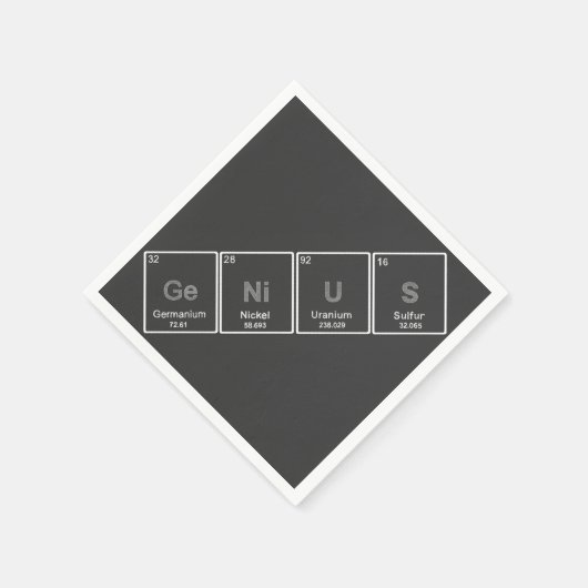 周期表GeNiUSカクテルナプキン スタンダードカクテルナプキン (角)