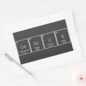 周期表GeNiUSステッカー 長方形シール (封筒)