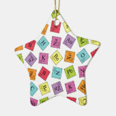 周期要素 セラミックオーナメント (左)