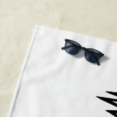 周波数線及びカスタム呼び標識ビーチタオル ビーチタオル (インサイチュ)