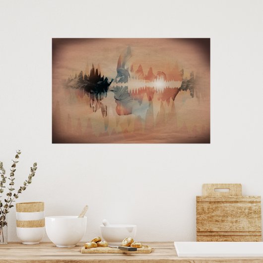 周波数 ポスター (キッチン)