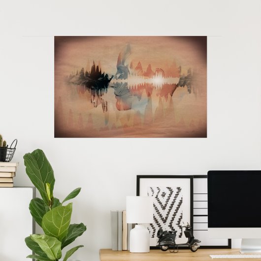 周波数 ポスター (ホームオフィス)