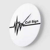 周波線壁時計カスタマイズ- It! ラージ壁時計 (傾斜)