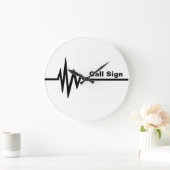 周波線壁時計カスタマイズ- It! ラージ壁時計 (ホーム)