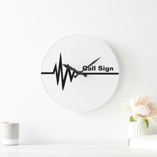 周波線壁時計カスタマイズ- It! ラージ壁時計 (ホーム)
