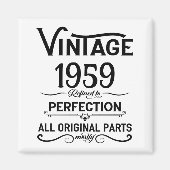 周知化ヴィンテージ65th birthday party マグネット (正面)