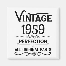 周知化ヴィンテージ65th birthday party マグネット