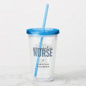 周術中カスタムナースRNまたはナースギフト アクリルタンブラー (裏面)