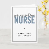 周術中カスタムナースRNまたはナースギフト カード (黄色い花)