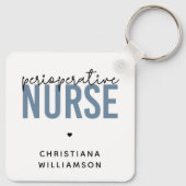 周術中カスタムナースRNまたはナースギフト キーホルダー (裏面)