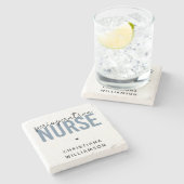 周術中カスタムナースRNまたはナースギフト ストーンコースター (横)