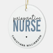 周術中カスタムナースRNまたはナースギフト セラミックオーナメント (左)