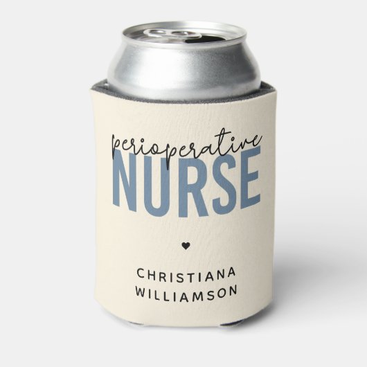 周術中カスタムナースRNまたはナースギフト 缶クーラー (缶裏面)