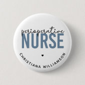 周術中カスタムナースRNまたはナースギフト 缶バッジ (正面)