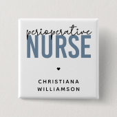 周術中カスタムナースRNまたはナースギフト 缶バッジ (正面)