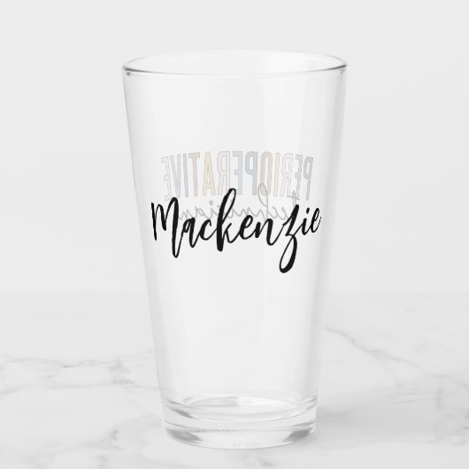 周術技パーソナライズされた術師 タンブラーグラス (裏面)