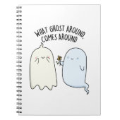 周辺を徘徊するゴーストは戻ってくる ハロウィンのダジャレ ノートブック (正面)