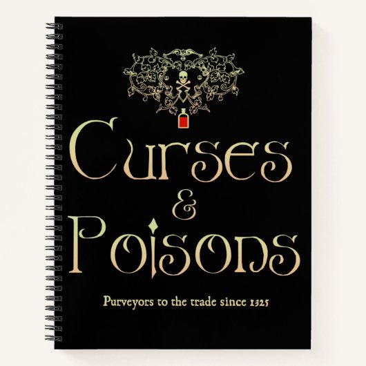 呪いと毒スパイラルノート ノートブック (正面)