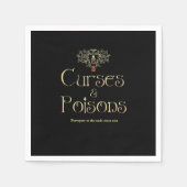 呪いと毒 スタンダードカクテルナプキン (正面)