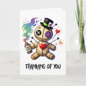 呪いの人形のグリーティングカード カード (正面)