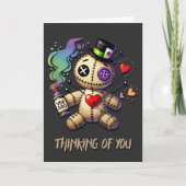 呪いの人形の挨拶カード カード (正面)