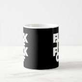 呪いの言葉を吐き出して口を汚す コーヒーマグカップ (中央)