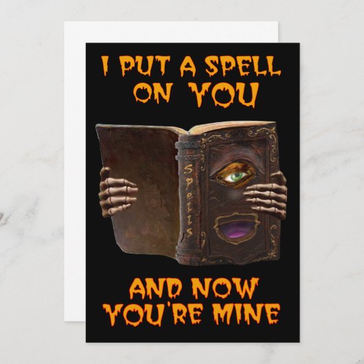 呪いをかけた 招待状 (正面/裏面)