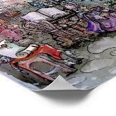 呪い間違った – プリント (角)