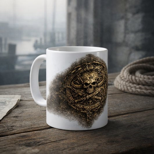呪われたコインの海賊シジル コーヒーマグカップ