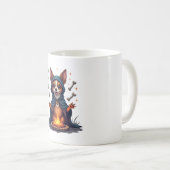 呪われたチワワの儀式の犬 コーヒーマグカップ (正面右)