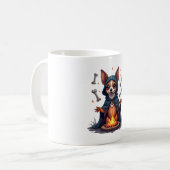 呪われたチワワの儀式の犬 コーヒーマグカップ (正面左)