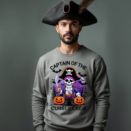 呪われた乗組員のハロウィンパイレーツキャプテン スウェットシャツ