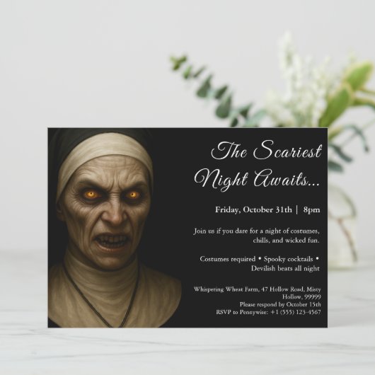 呪われた修道女 | ハロウィンパーティーの招待状 招待状 (スタンド正面)