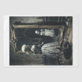 呪われた幽霊のゴシック鏡 薄葉紙 (正面)