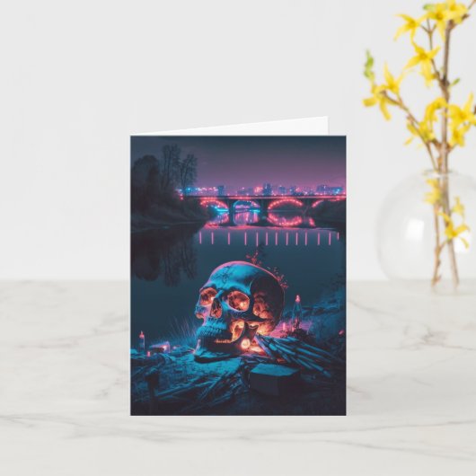 呪われた湖スカル カード (黄色い花)