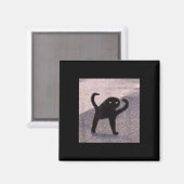 呪われた猫のミーム怒が良いミーム マグネット (正面/裏面)