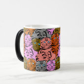 呪われた猫の写真動物アート愚かな容姿 モーフィングマグカップ (正面左)