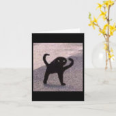 呪われた猫ミーム呪われた猫怒をミーム カード (黄色い花)